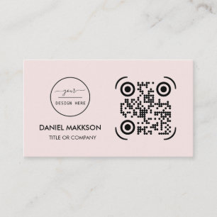 Carte De Visite Logo professionnel du code QR   Entreprise moderne