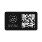 Logo professionnel du code QR | Noir moderne profe