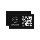 Logo professionnel du code QR | Noir moderne profe
