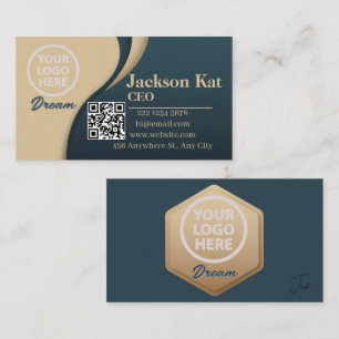 Carte De Visite Logo professionnel du code QR   Personnalité profe