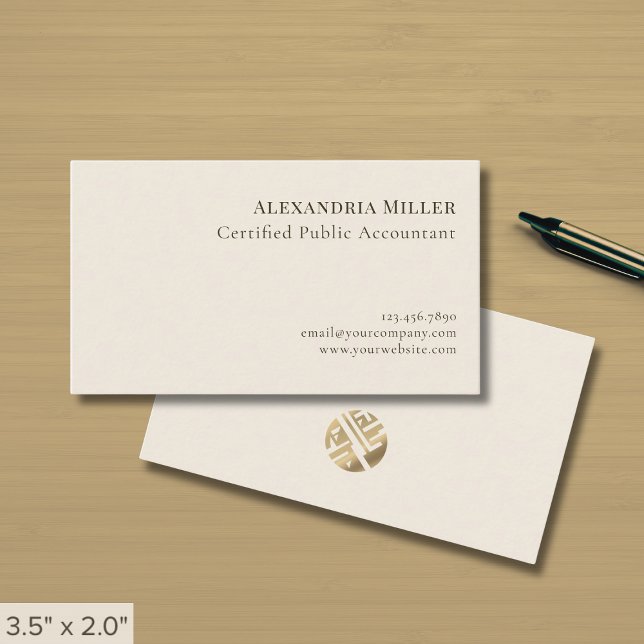 Carte De Visite Logo professionnel élégant (Créateur téléchargé)