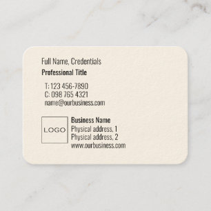 Carte De Visite Logo Professionnel Élégant Moderne Simple Puissant