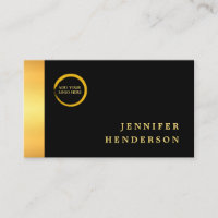 Logo professionnel moderne chic or noir