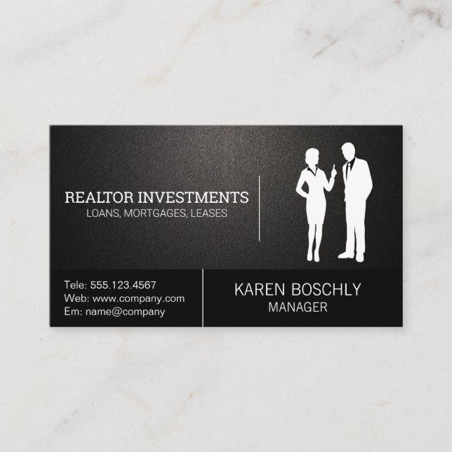 Carte De Visite Logo Professionnels d'entreprise (Devant)