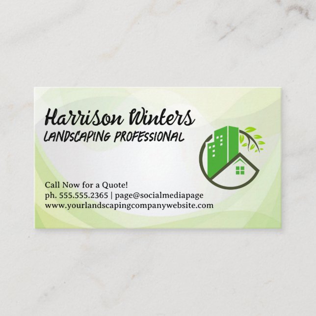 Carte De Visite Logo Propriétés Paysagères (Devant)