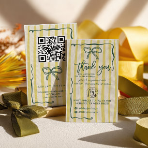 Carte De Visite Logo QR Merci pour votre commande à l'arc-en-ciel
