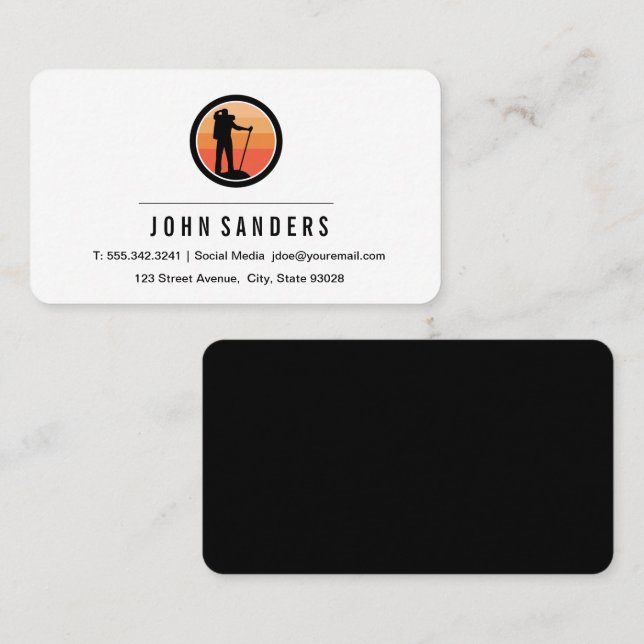 Carte De Visite Logo randonnée (Devant / Derrière)