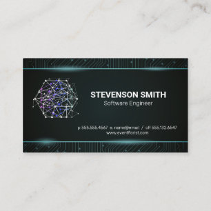 Carte De Visite Logo réseau   Technologie de la circulation