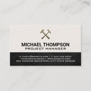 Carte De Visite Logo Retro Hammers