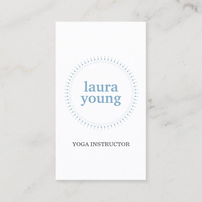 Carte De Visite Logo simple cercle bleu (Devant)