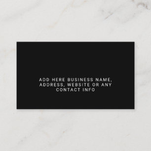 Carte De Visite Logo simple de l'entreprise Total Noir