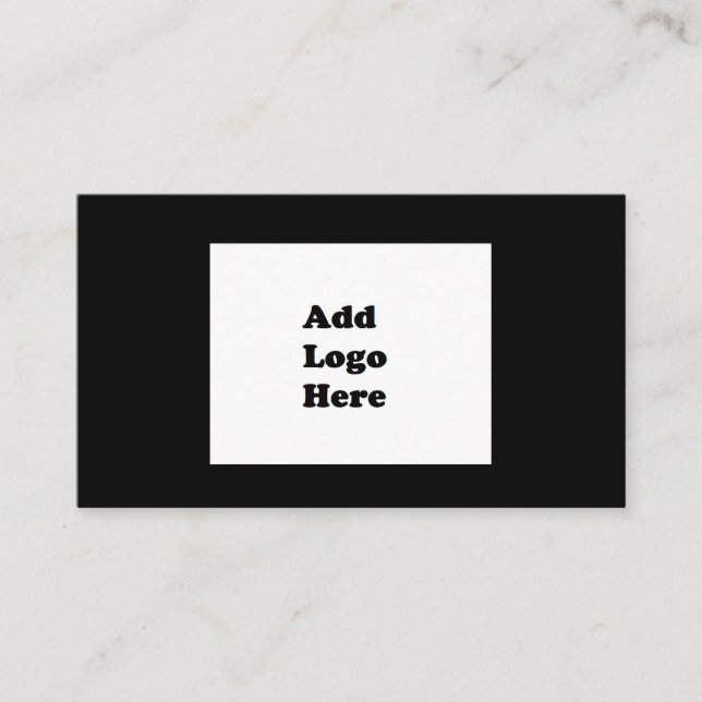 Carte De Visite Logo simple Noir Business (Devant)
