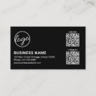 Logo simple Noir Moderne QR Code
