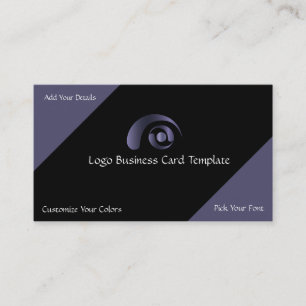 Carte De Visite Logo simple violet