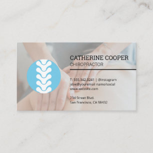 Carte De Visite Logo Spine Session chiropraticienne