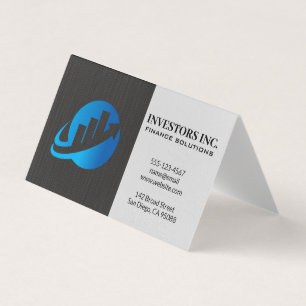 Carte De Visite Logo stock Market Graph   Financière