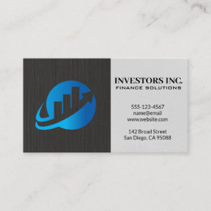 Carte De Visite Logo stock Market Graph   Financière