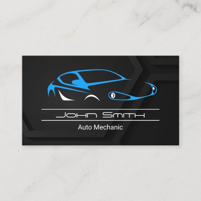 Carte De Visite Logo Stylisé Auto Sports (Devant)