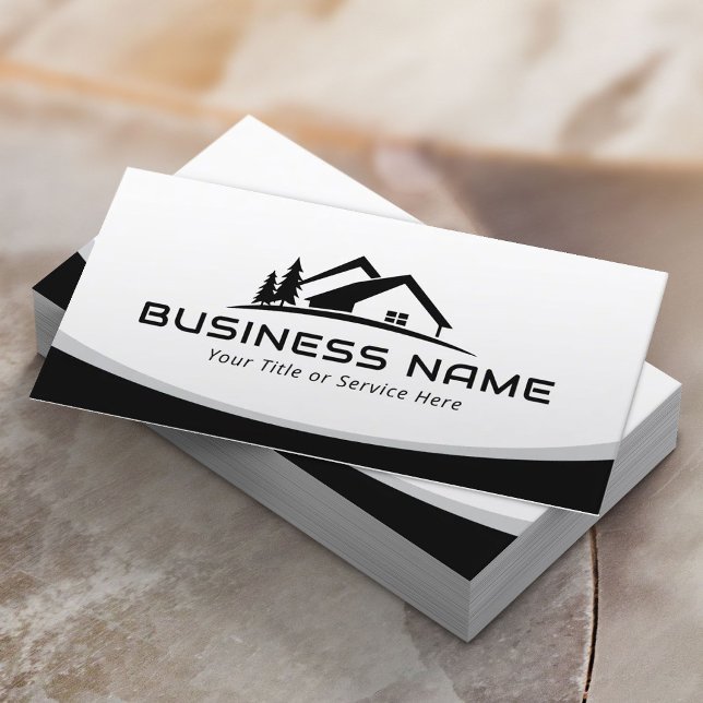 Carte De Visite Logo sur mesure de l'agent immobilier Professionne (Créateur téléchargé)