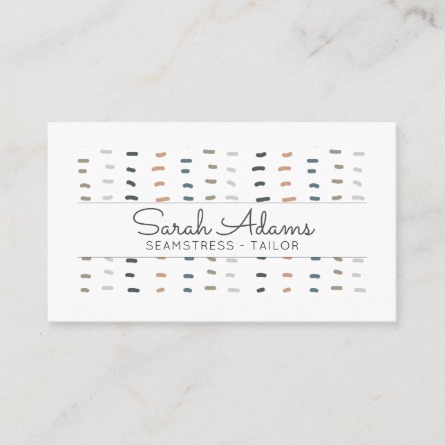 Carte De Visite Logo sur mesure sur mesure pour Seamstress (Devant)
