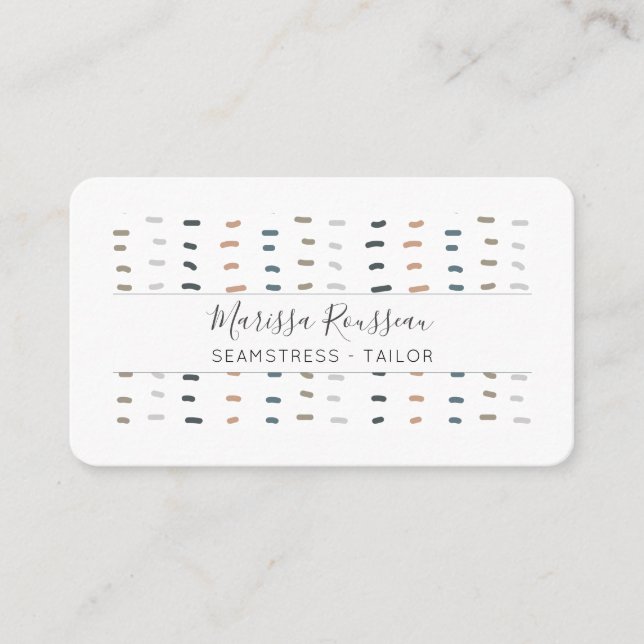 Carte De Visite Logo sur mesure sur mesure pour Seamstress (Devant)