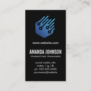 Carte De Visite Logo technique   Logiciel