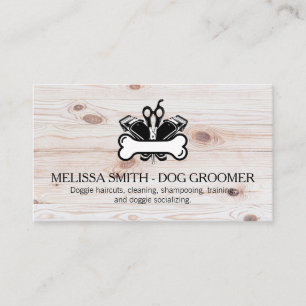 Carte De Visite Logo Toiletteur pour Chiens Services pour Animau