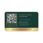 Logo Vert & Or Moderne Immobilier Code QR