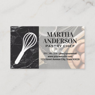 Carte De Visite Logo Whisk   Ingrédients et outils de cuisson