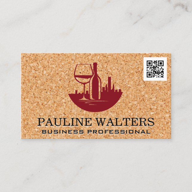 Carte De Visite Logo Wine City Downtown | Cork (Devant)