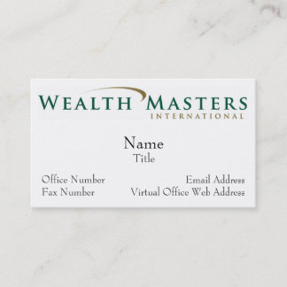 Carte De Visite Logo WMI, Nom, Titre, Adresse e-mail, Virtuel O...