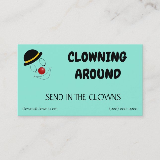 Carte De Visite Logos clowns Modèles (Devant)