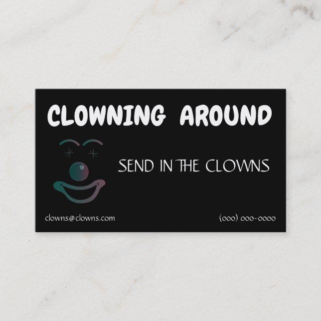 Carte De Visite Logos clowns Modèles (Devant)
