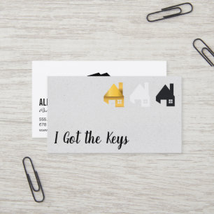 Carte De Visite Logos de l'agent immobilier / maison