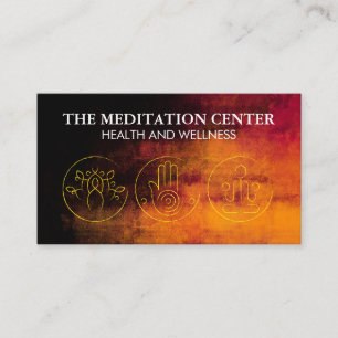 Carte De Visite Logos de méditation yoga
