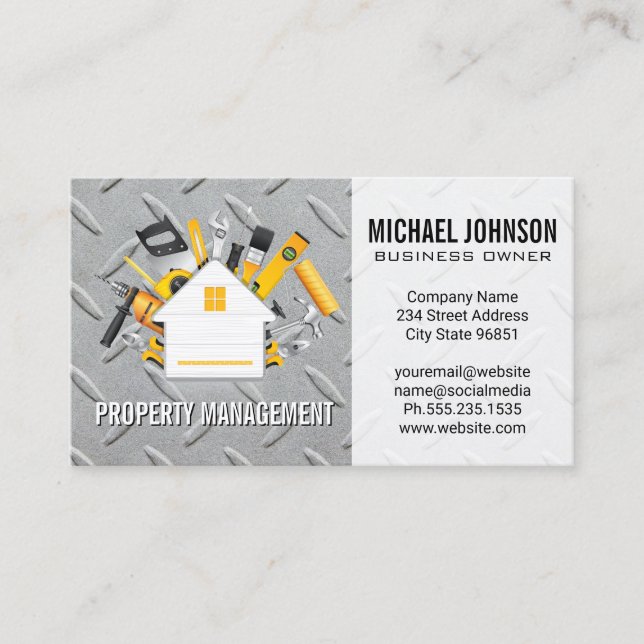 Carte De Visite Logos de réparation de maison | Construction | Aci (Devant)