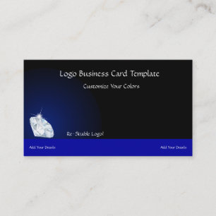 Carte De Visite Logos simples - Bijoux logo diamant