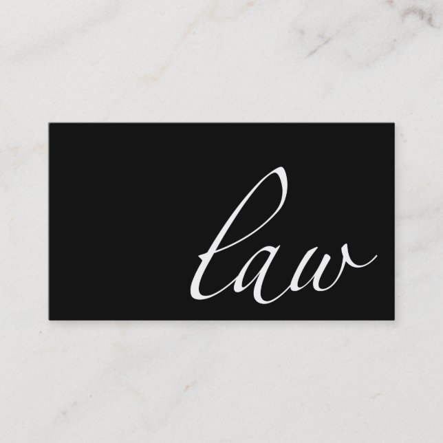 Carte De Visite Loi : Procureur, Script de l'avocat (Devant)