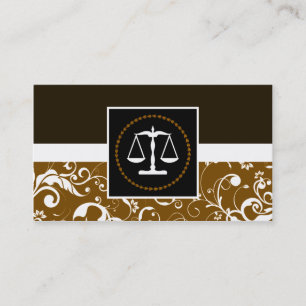 Carte De Visite loi professionnelle : échelles de justice de