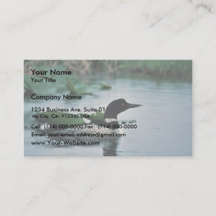 Carte De Visite Loin commune sur l'eau