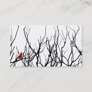 Carte De Visite L'oiseau rouge par des poivrons de Leslie