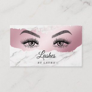 Carte De Visite Long Lash Extension Maquillage Artiste Beau Oeil