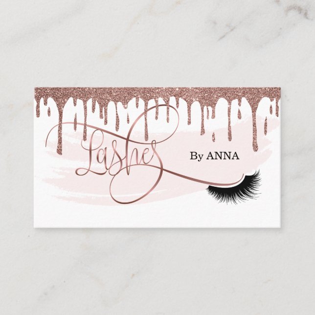 Carte De Visite Long Lash Extension Maquillage Artiste Salon de Be (Devant)