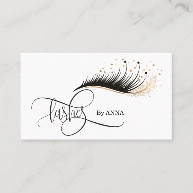 Carte De Visite Long Lash Extension Maquillage Artiste Salon de Be (Devant)