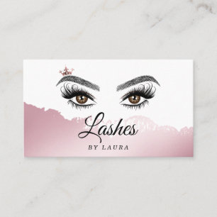 Carte De Visite Longue et belle poitrine Lashes Yeux and Brows Mai