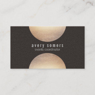 Carte De Visite Look Or Cercle Suede moderne