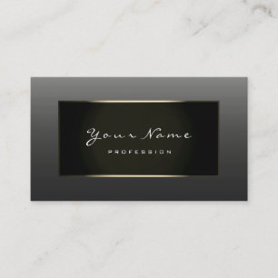 Carte De Visite L'or de Faux de Champagne de Blogger de mode de