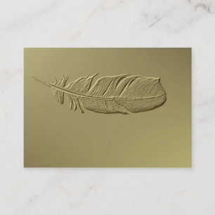 Carte De Visite L'or de plume de relief fait varier le pas des