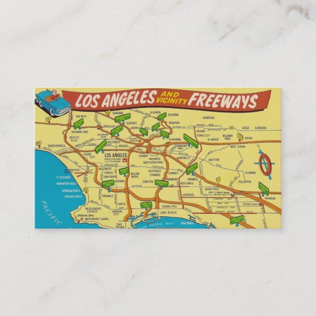Carte De Visite Los Angeles vintage (Devant)