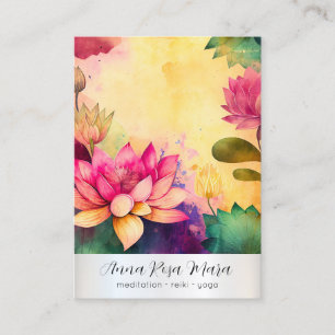 Carte De Visite *~* Lotus 6 Art   PHOTO Nature Fleurs QR AP67